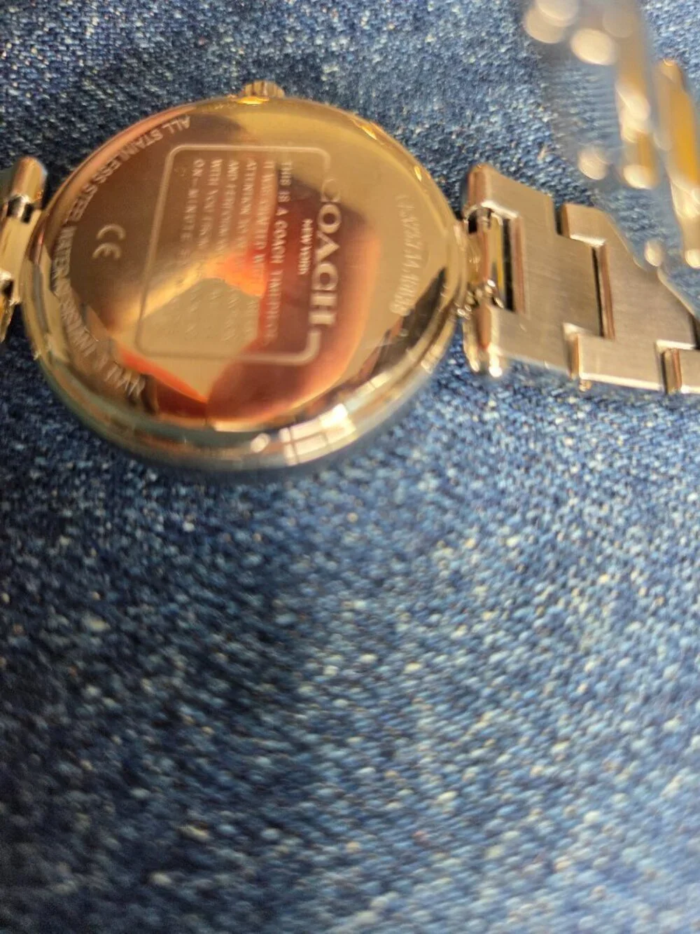 Women's - Coach Park Silver Bracelet Watch - Quartz with New Battery